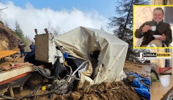 Kaya sondaj operatörü talihsiz olayda hayatını kaybetti